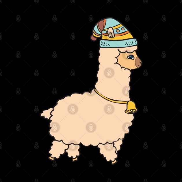 Cute Alpaca with a hat. by theanimaldude