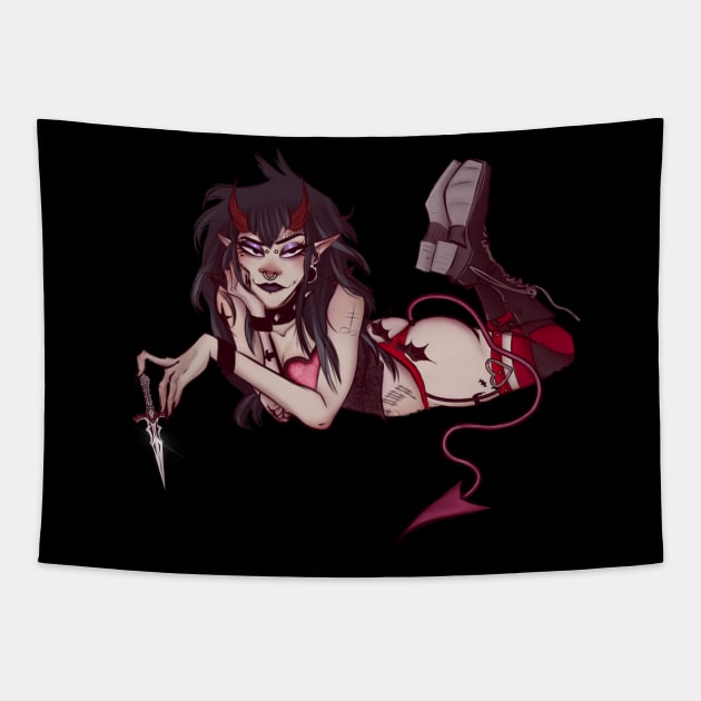 Valentine Tapestry by Witchymorgue