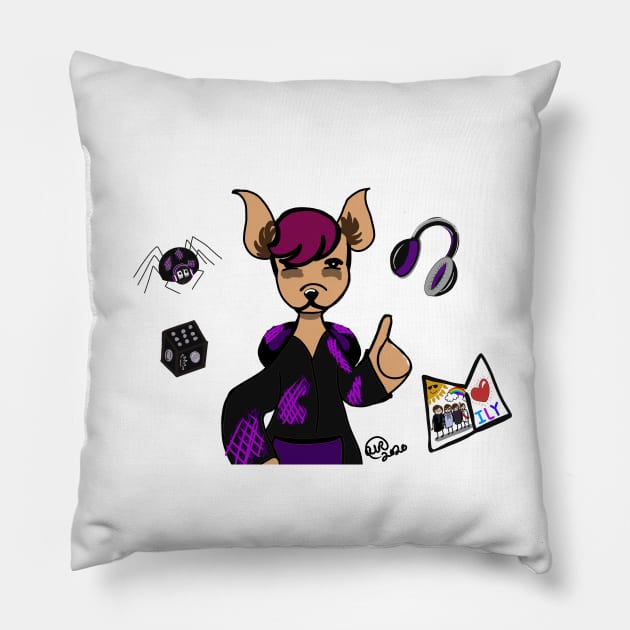 Virgil Kangaroo Pillow by Mandiehatter