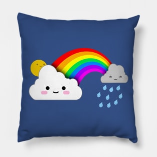 Super Cute Clouds and Rainbow Pillow