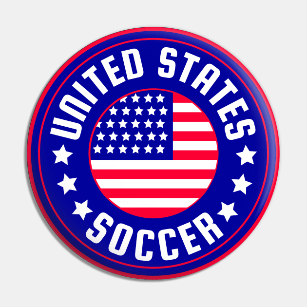 USA Soccer Pin by footballomatic