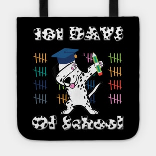 101 Days Of School Dalmatian Dog 100 Days Smarter Teacher Tote