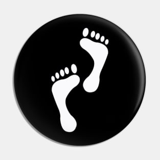 Footprints young boy Pin