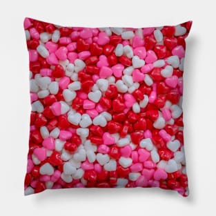 Candy Sprinkle Hearts Pillow