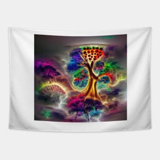 Psychedelic Tree Tapestry