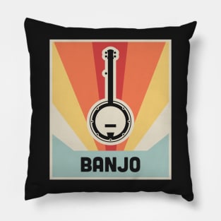 Vintage Style BANJO Poster Pillow