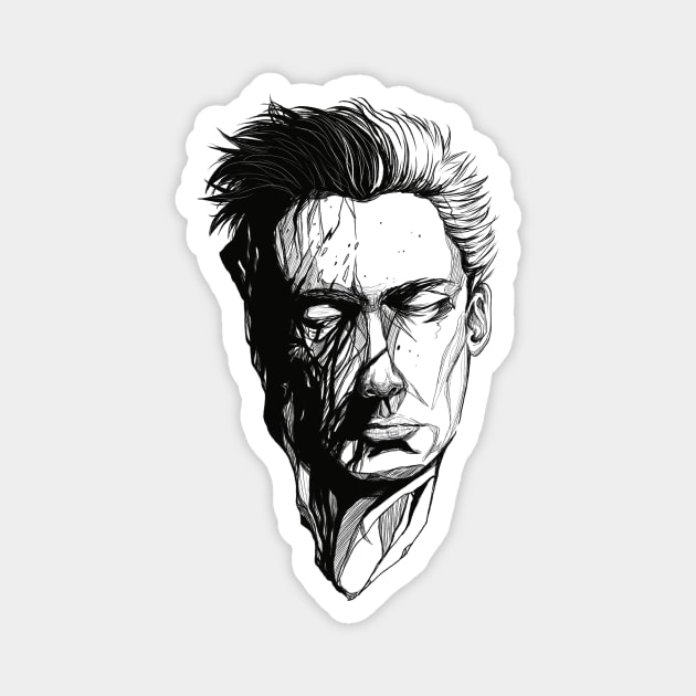 Two Faces Magnet by caminanteinsomne