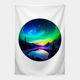 Northern Lights - Winter - Natural Beauty - Christmas Tapestry