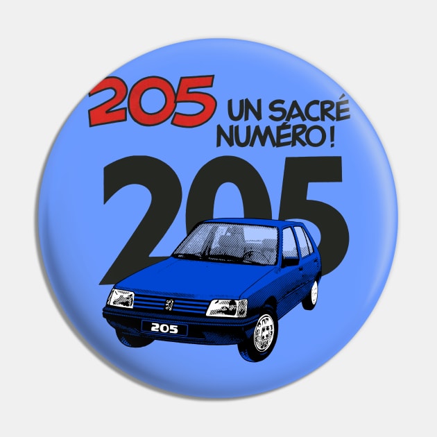 205 - FRENCH AD Pin by Throwback Motors