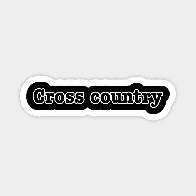 Cross country Magnet by lenn