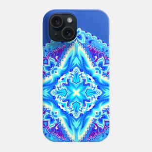 Eastern blue mandala Phone Case