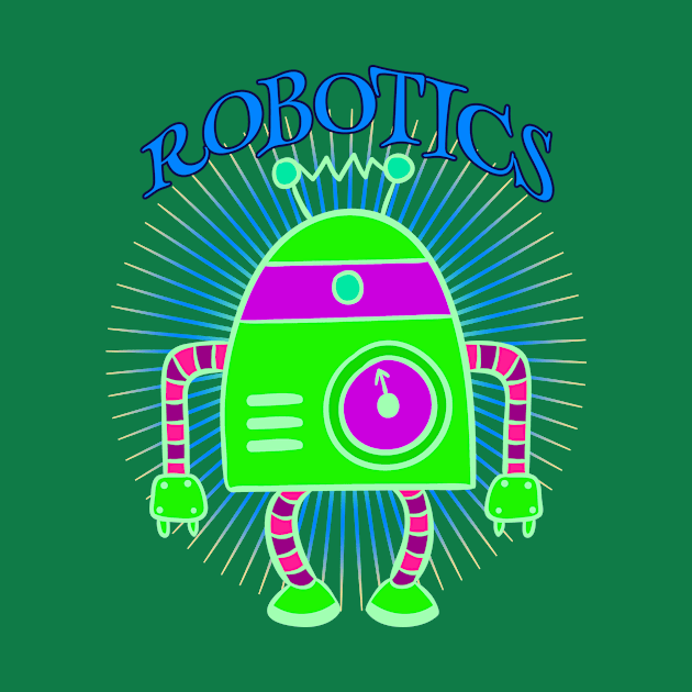 Robotics Green Robot by letnothingstopyou