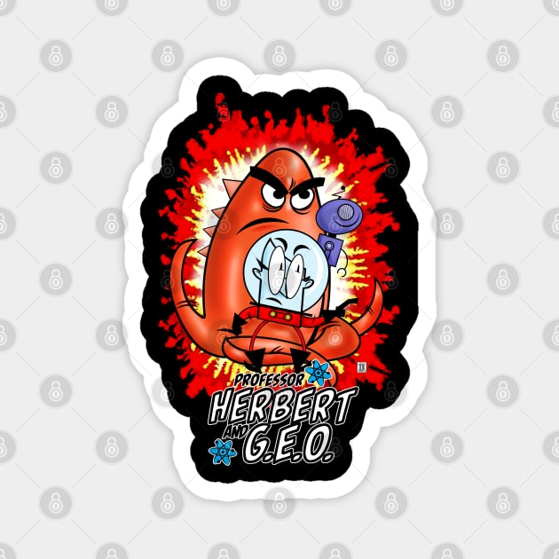 Professor Herbert and Geo: Adventure Team! Magnet by StudioSiskart 