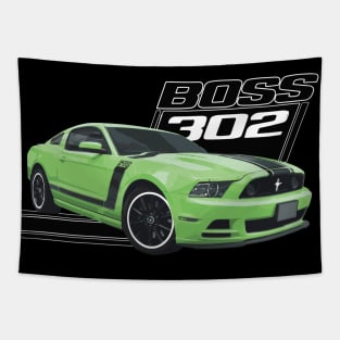 Gotta Have It Green boss 302 Mustang GT 5.0L V8 coyote engine Performance Car s550 Tapestry