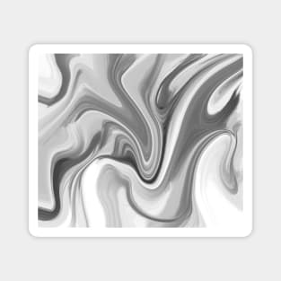 Gray Marble Swirl Magnet