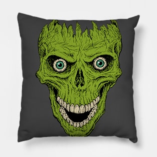 Crackhead Rot Green Pillow