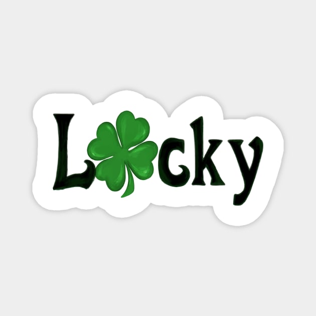 St.Patrick 's Day Print Label Magnet by annaprint