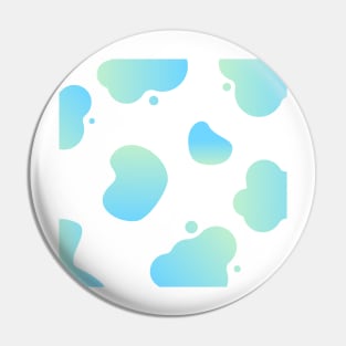 Blue Paint Splatter Pattern Pin