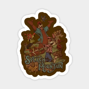 SPLASH MOUNTAIN - Vintage color Magnet