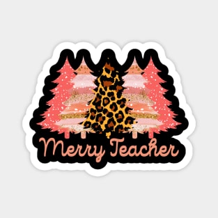 christmas presents for teachers leopard tree print Magnet