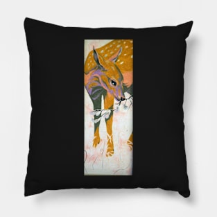 faun, baby deer Pillow