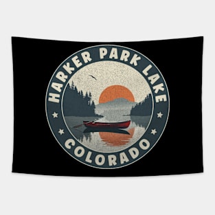 Harker Park Lake Colorado Sunset Tapestry