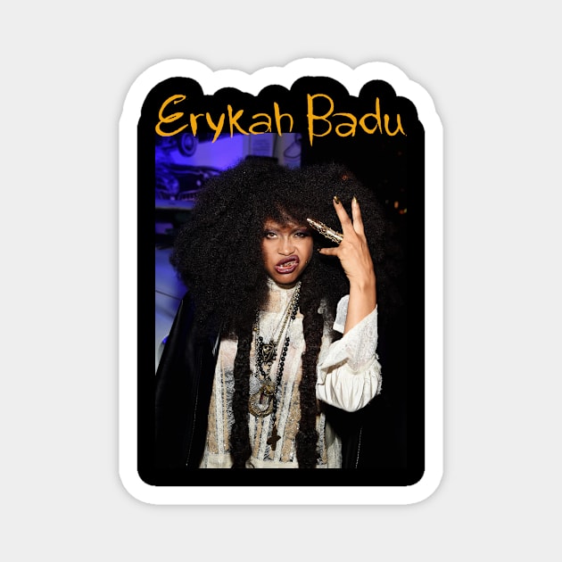 Retro Vintage Erykah Magnet by Guitar Speak Podcast