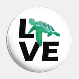 Turtle - Love Sea Turtle Pin