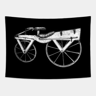 First Bicycle, Draisine, Bike, Two wheels Tapestry