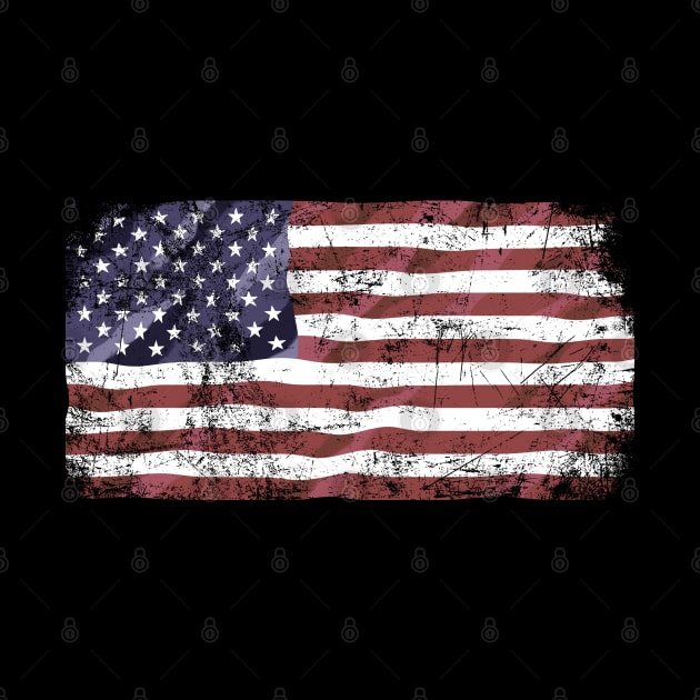 Vintage American flag by rlnielsen4