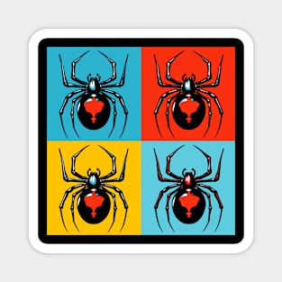Pop Black Widow Spider - Cool Spider Magnet