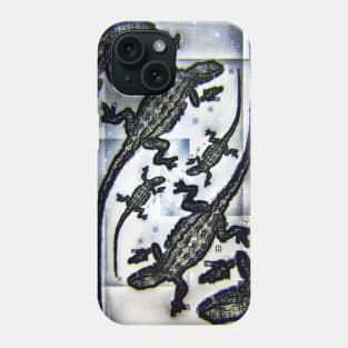 Blue Lizards Phone Case