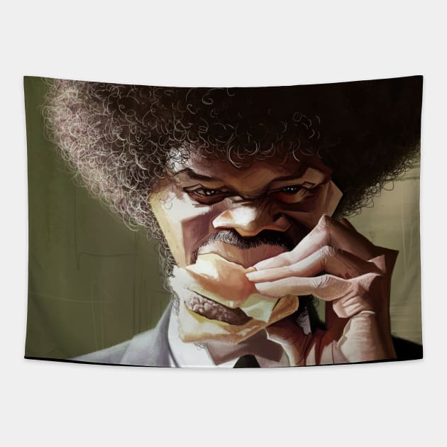 Big Kahuna Burger Tapestry by metmangindaan