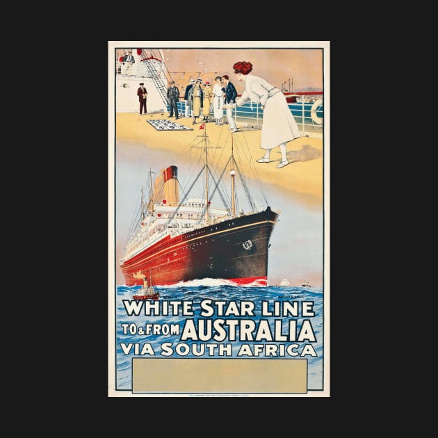 Montague Birrell Black: WHITE STAR LINE TO & FROM AUSTRALIA by Donkeh23