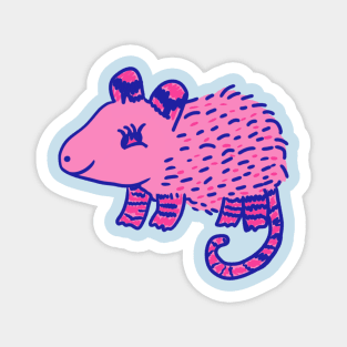 Doodled darling possum Magnet