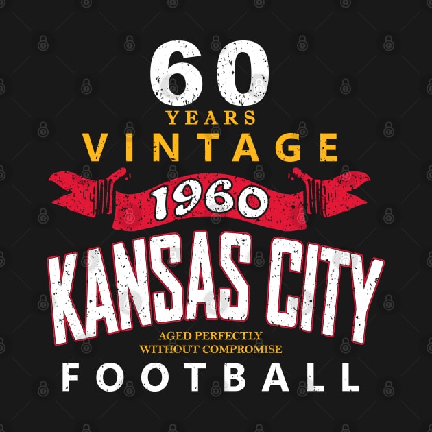 KC Vintage Kansas City Football 1960 by FFFM