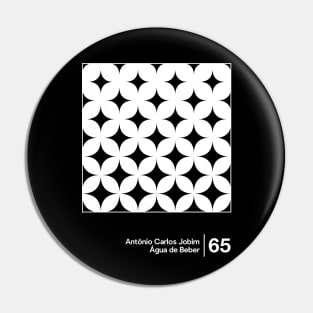 Tom Jobim / Minimal Style Graphic Artwork Design Pin