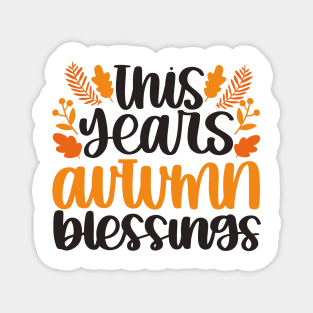 autumn blessings Magnet