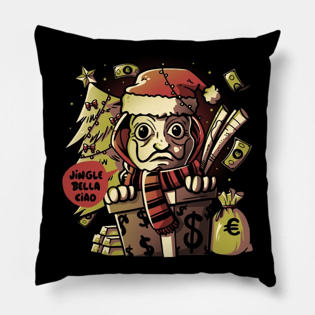 Jingle Bella Ciao Pillow by eduely