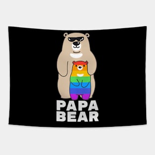 Lgbt Proud Papa Bear Proud Bear Dad Lgbt Pride Gay Tapestry