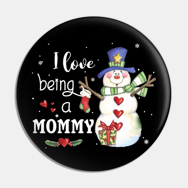 I Love Being A Mommy Christmas Pin by Simpsonfft