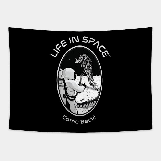 Life in Space: Come Back! Tapestry by photon_illustration