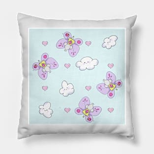 Little rat flies between clouds Pillow