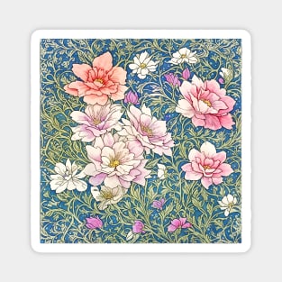 floral abstract pattern Magnet