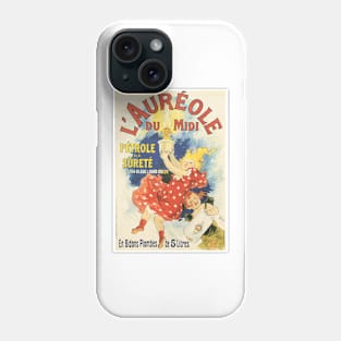 L' AUREOLE Petrol Oil Lamp French Art Nouveau Advertisement Jules Cheret Phone Case