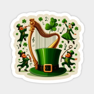 Irish Harp Magnet