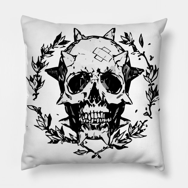 Chloe Price Life is Strange Skull Pillow by shadowfallen