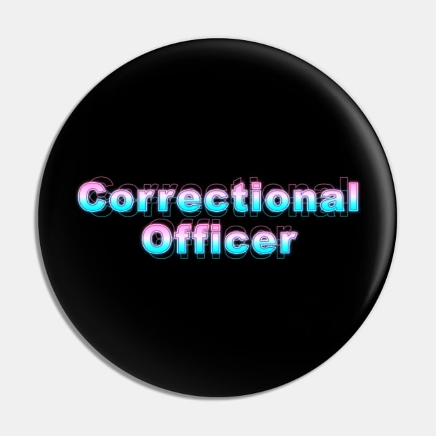 Correctional Officer Pin by Sanzida Design