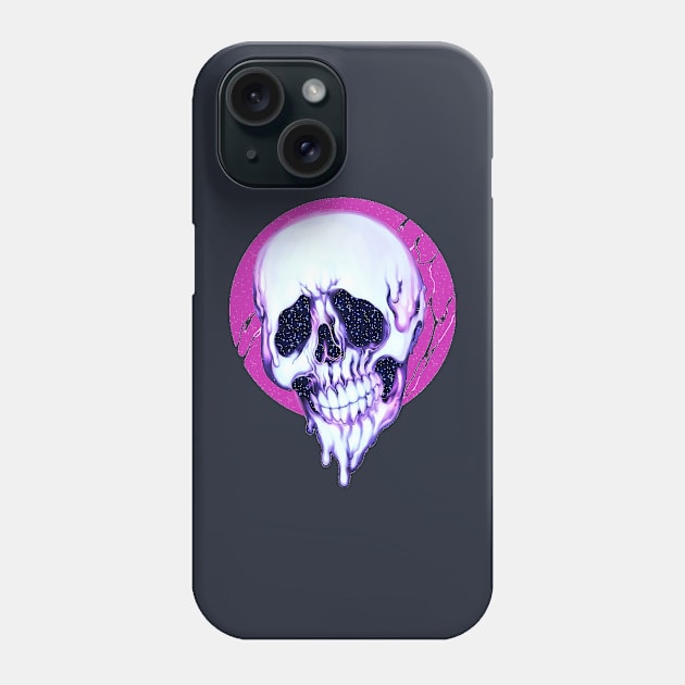 aeshetic skull grunge shirt hoodie phone case 2 Phone Case by kaledabean