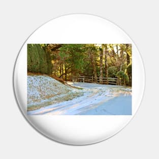 Snow-Covered Road Pin